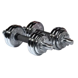 15KG Adjustable Chrome Dumbbells Weights Quick Conversion With Nonslip Connecting - Image 5