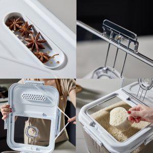 Grain Dispenser, Reusable Cereal Dispenser, Rice Storage Containers Box - Image 6