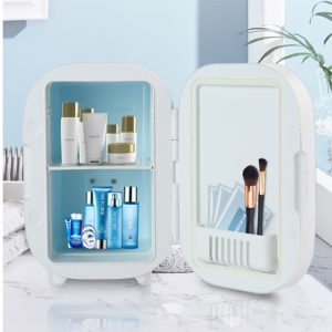 Beauty Mirror Refrigerator with Led Three Level Adjustable Light, 6 Liter Capacity - Image 3