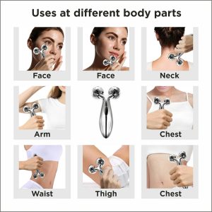 3D Manual Roller Face Body Massager Skin Lifting ZL-117 - Image 3