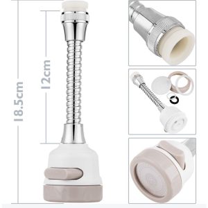 Rotary Faucet Water Rotatable Mist Head Adapter 360 Degree - Image 5