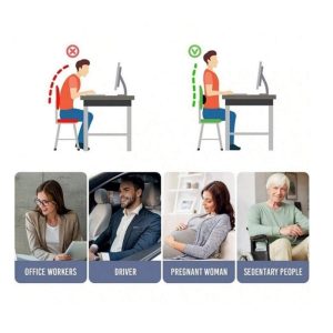 Memory Foam Back Support Pillow for Car and Office Chair - Image 6