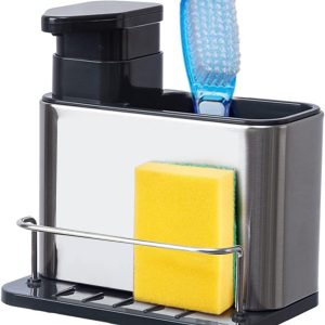 Stainless Steel Kitchen Sink Soap Dispenser with Removable Drain Tray - Image 10