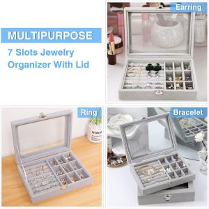 Velvet Lockable Jewelry Storage Box - Image 10