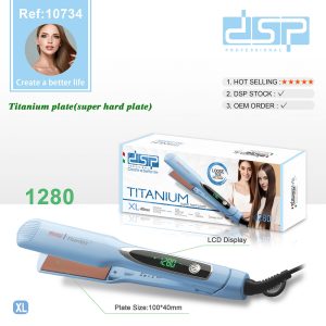DSP 10734, Professional Hair Straightener Titanium Plate 100x40mm - Image 2