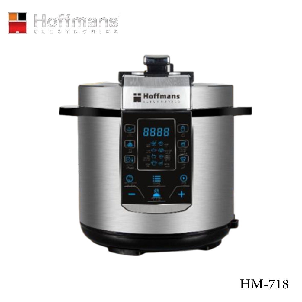 Hoffmans HM-718, Electric Pressure Cooker, 6Ltr, 1000W - TezkarShop ...