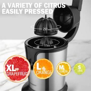 Jamaky JMK4004, Stainless Steel Electric Orange Juicer 700W - Image 4