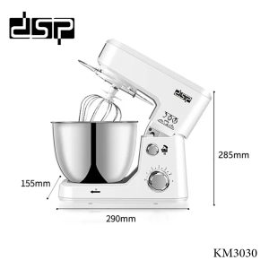 DSP KM3030, 1000W, 5Ltr,  3 in 1 Stand Mixer stainless steel Bowl - Image 4