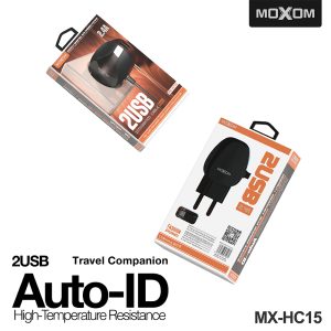Moxom MX-HC15 Charger, 2.4A, two fast ports, with Built-in Cable - Image 5