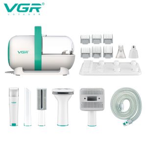 VGR V-207 Rechargeable Professional 7-in-1 Pet Grooming Kit & Vacuum with High Suction Power - Image 7