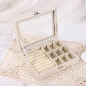 Velvet Lockable Jewelry Storage Box - Image 9