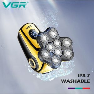 Vgr V-396, 6-in-1 Waterproof Ipx7 Electric Rotary Shaver - Image 3