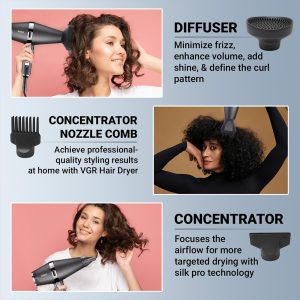 Vgr V-451, 3 Heat Setting Negative Ion Hair Dryer - Image 8