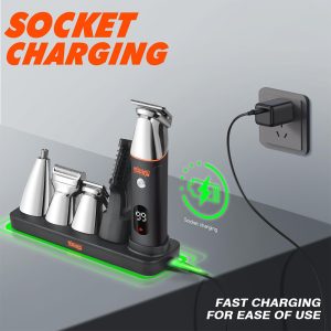 DSP 90642, 5-In-1 Rechargeable IPX6 Grooming Set - Image 3