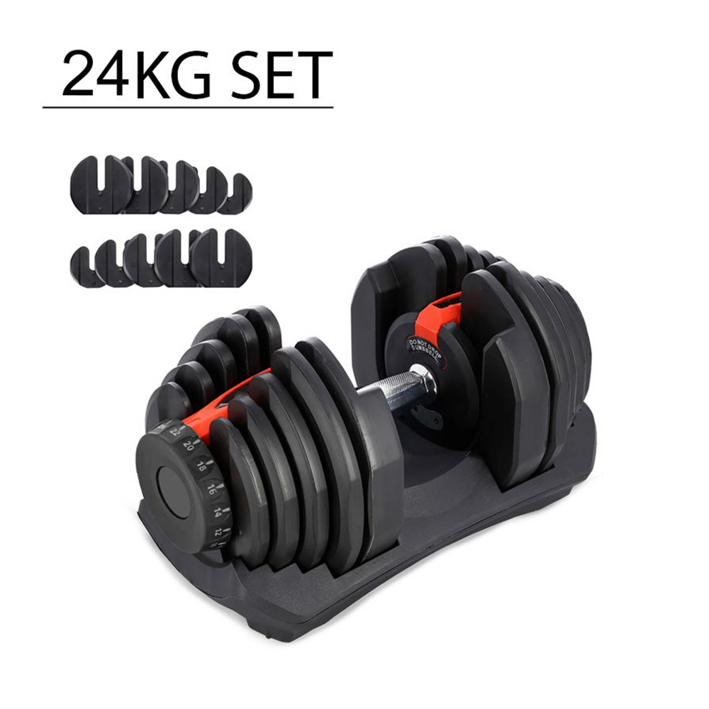 24kg Adjustable Dumbbell 2.5 to 24 Kg Multi Weight In LBS With Holder ...