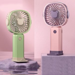 Portable Fan, 2000mAh Battery Operated with Mobile Holder - Image 3