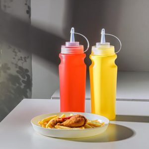 2-Pieces 500ml Red and Yellow Bottle - Image 3