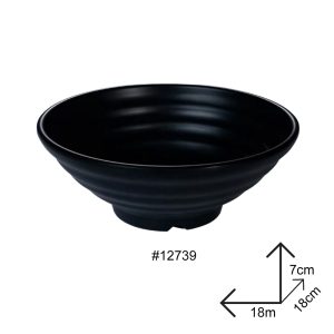 Cone Bowl Black Melamine Dinnerware - Image 5