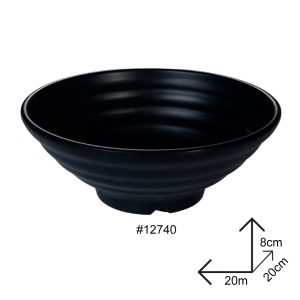 Cone Bowl Black Melamine Dinnerware - Image 6