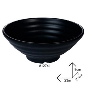 Cone Bowl Black Melamine Dinnerware - Image 7