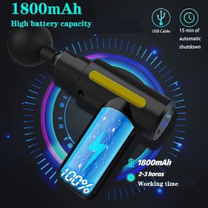 Mini Massage Gun Deep Tissue,6 Speeds Metal Head - Image 12