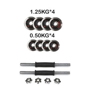 10KG Adjustable Chrome Dumbbells Weights Quick Conversion ( 1-Pair ) - Image 3