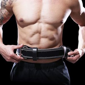 Adjustable Back Support Strength Leather Weight Lifting Belt for Men - Image 5