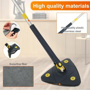 360° Rotatable Adjustable Cleaning Mop with 1 Mop Pad - Image 6