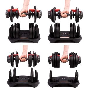24kg Adjustable Dumbbell 2.5 to 24 Kg Multi Weight In LBS With Holder ( 1-Pieces ) - Image 7