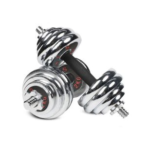 30KG Adjustable Chrome Dumbbells Weights Quick Conversion ( 1-Pair ) - Image 4