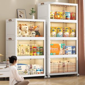 Foldable Large Plastic Storage Boxes with Lids - Image 3