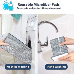 Free Hand Washing Magic Automatic Spin Mop+2 Washable Microfiber Pads - Image 5