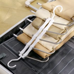 Stainless steel 5 Folding Trouser Rack Multi-functional - Image 5