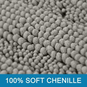 Sanitary 45x70cm Thick & Soft Anti-Slip Wool Chenille Bathroom Mat - Image 4
