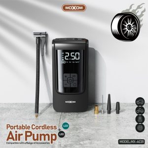 Moxom MX-AC01 Portable Cordless Air Pump, 4000mAh Power Bank - Image 5