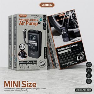 Moxom MX-AC01 Portable Cordless Air Pump, 4000mAh Power Bank - Image 7