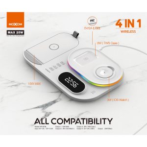Moxom MX-ST08 4 in 1 Wireless Charging Station - Image 4