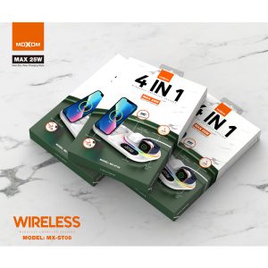 Moxom MX-ST08 4 in 1 Wireless Charging Station - Image 5