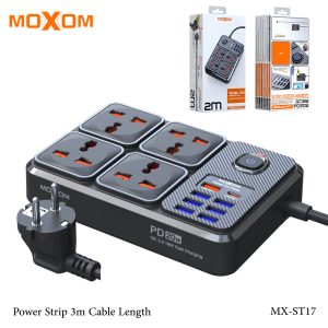Moxom MX-ST17 12in1 Power Strip 3m Cable Length - Image 1