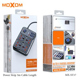 Moxom MX-ST17 12in1 Power Strip 3m Cable Length - Image 2