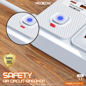 Moxom MX-ST17 12in1 Power Strip 3m Cable Length - Image 5