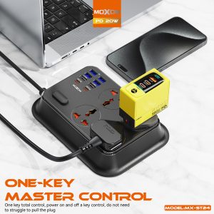 Moxom MX-ST24 12in1 PD Power Strip 2m Cable Length - Image 3