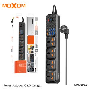 Moxom MX-ST16 12in1 Power Strip 3m Cable Length - Image 1