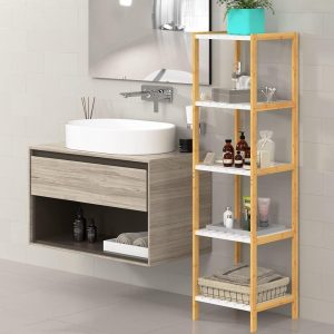 Bamboo Storage Shelf 5-Tier 140 x 30 x 40cm - Image 2