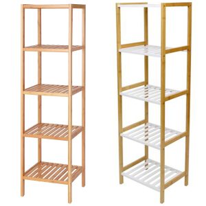 Bamboo Storage Shelf 5-Tier 140 x 30 x 40cm - Image 1