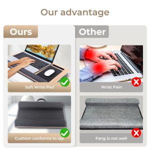 Large Lap Laptop & Tablets Desk ( 55 x 37 ) cm - Image 11