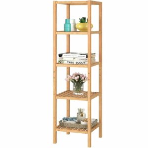 Bamboo Storage Shelf 5-Tier 140 x 30 x 40cm - Image 6