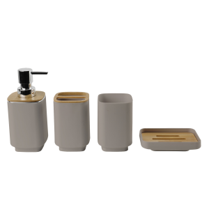 sanitary 4-pieces Bath Set With Bamboo Lid - Image 6