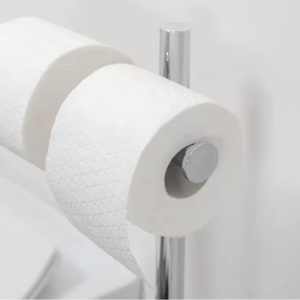 Stainless Steel Toilet Brush & Holder Set - Image 3