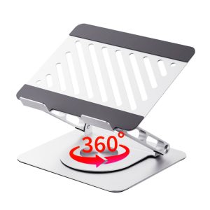 Aluminum Rotating Laptop Stand Holder Adjustable with Rotating Base - Image 7